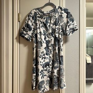 Anthropologie Pilcro printed swing dress size medium